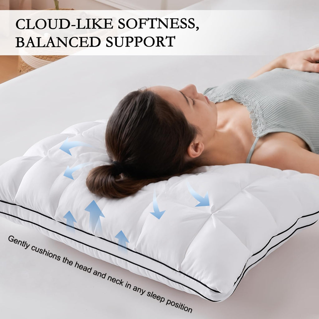 King Size Set of 2 Cotton Pillows V790