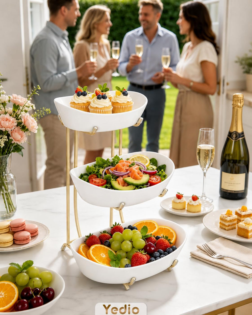 3 Tier Ceramic Fruit Bowl W162