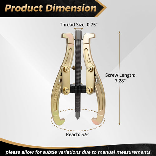 10 Inch 3 Jaw Puller with Reversible Jaws P63196