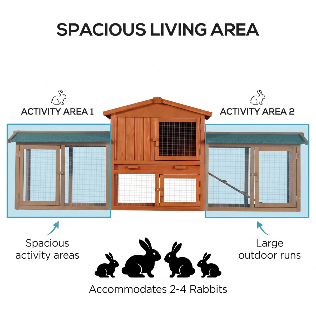 86" Extra Large Rabbit Cage E61229