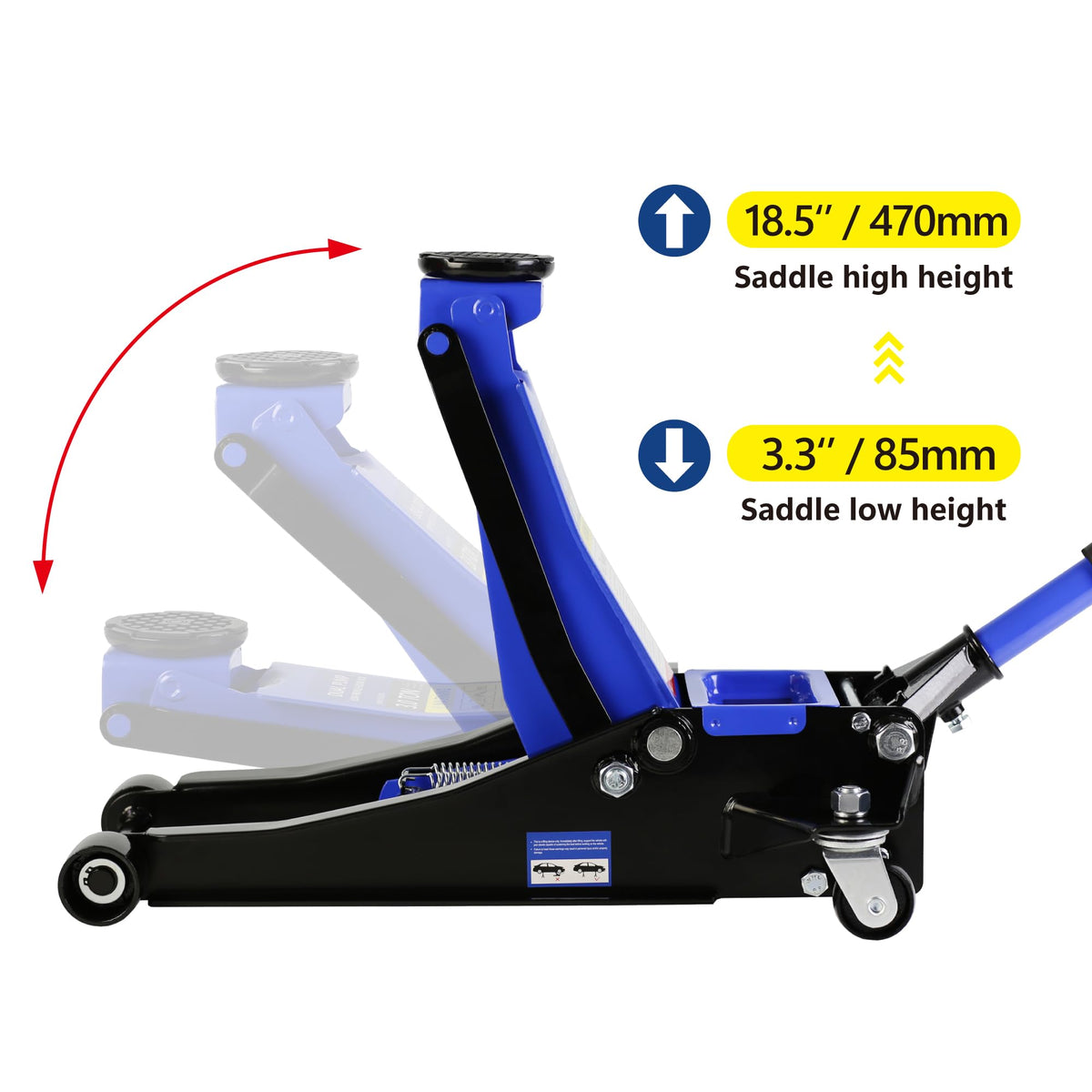 3 Ton Low Profile Hydraulic Floor Jack Q136