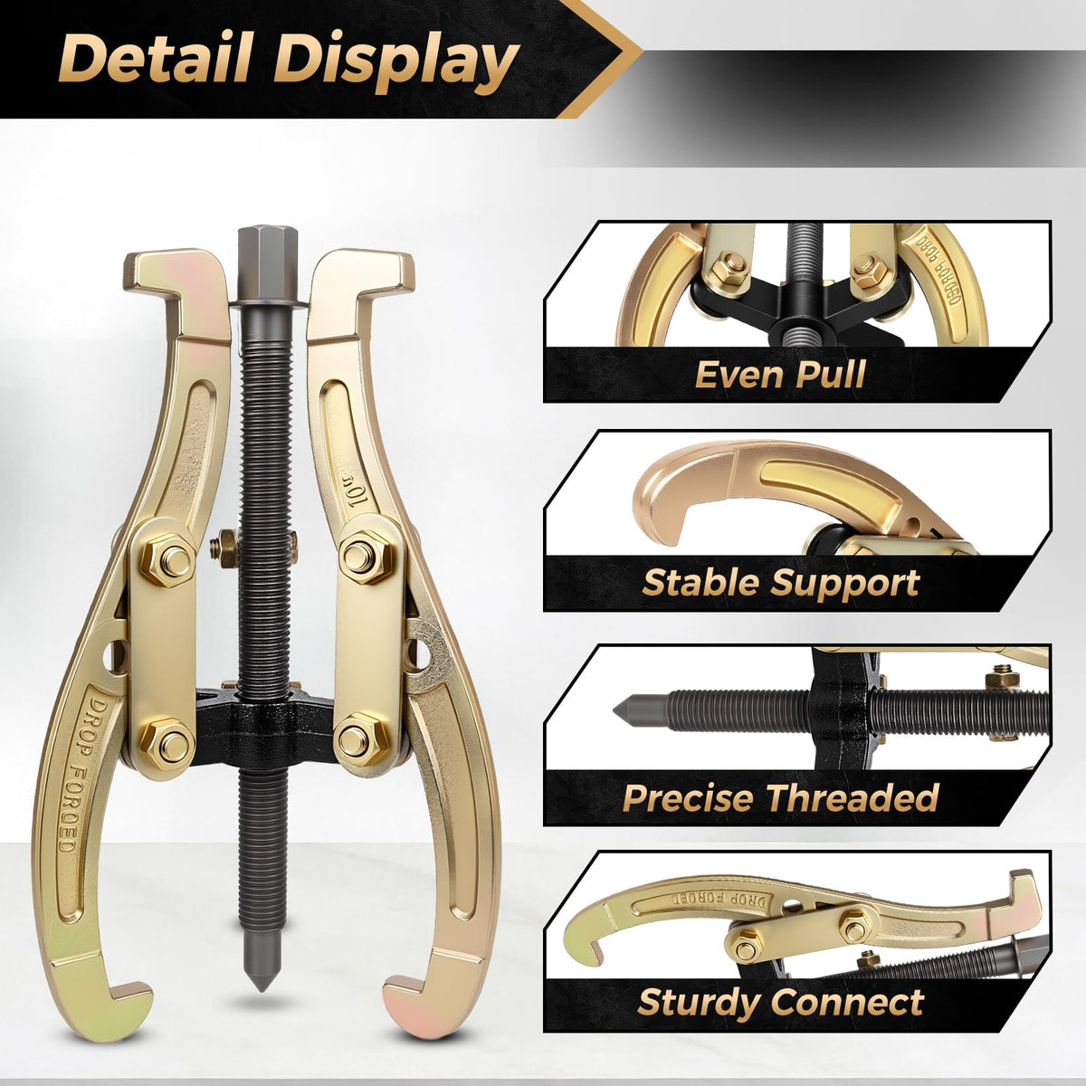 10 Inch 3 Jaw Puller with Reversible Jaws P63196