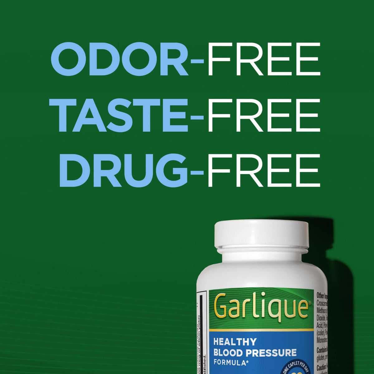 Odorless Vegan Garlic Extract Supplement 60 Caplets U8312