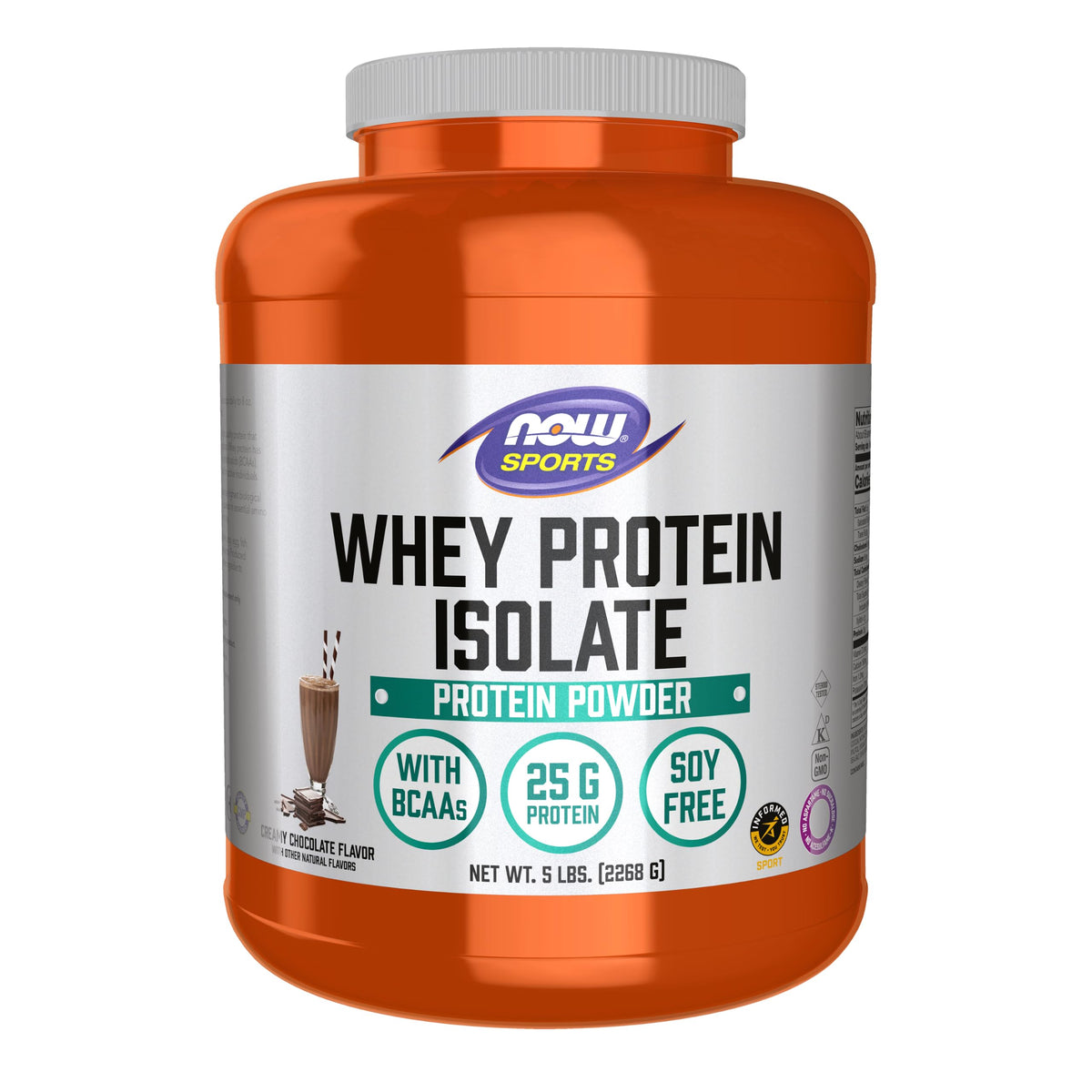 Whey Protein Isolate 25 g With BCAAs Chocolate 5 lbs S42089