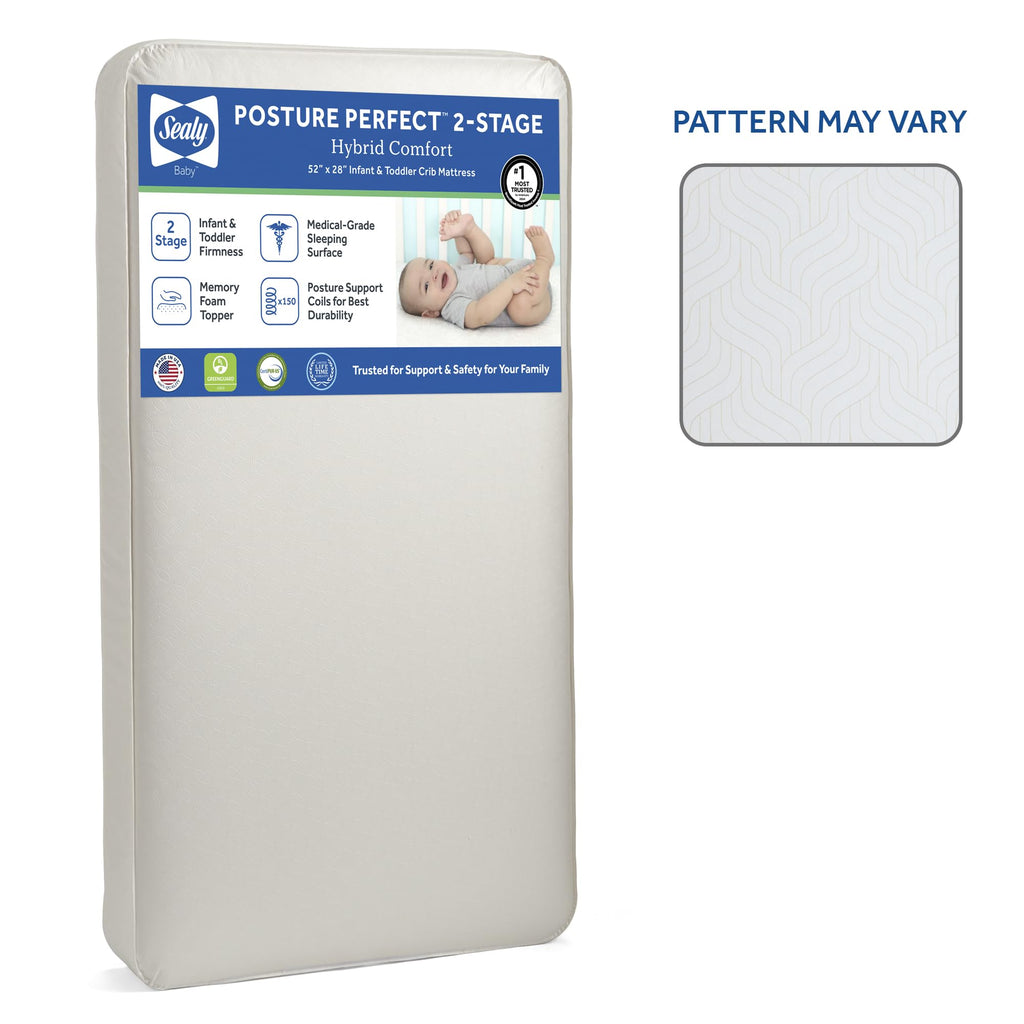 Breathable 2 Stage Hybrid Memory Foam Crib Mattress O2542