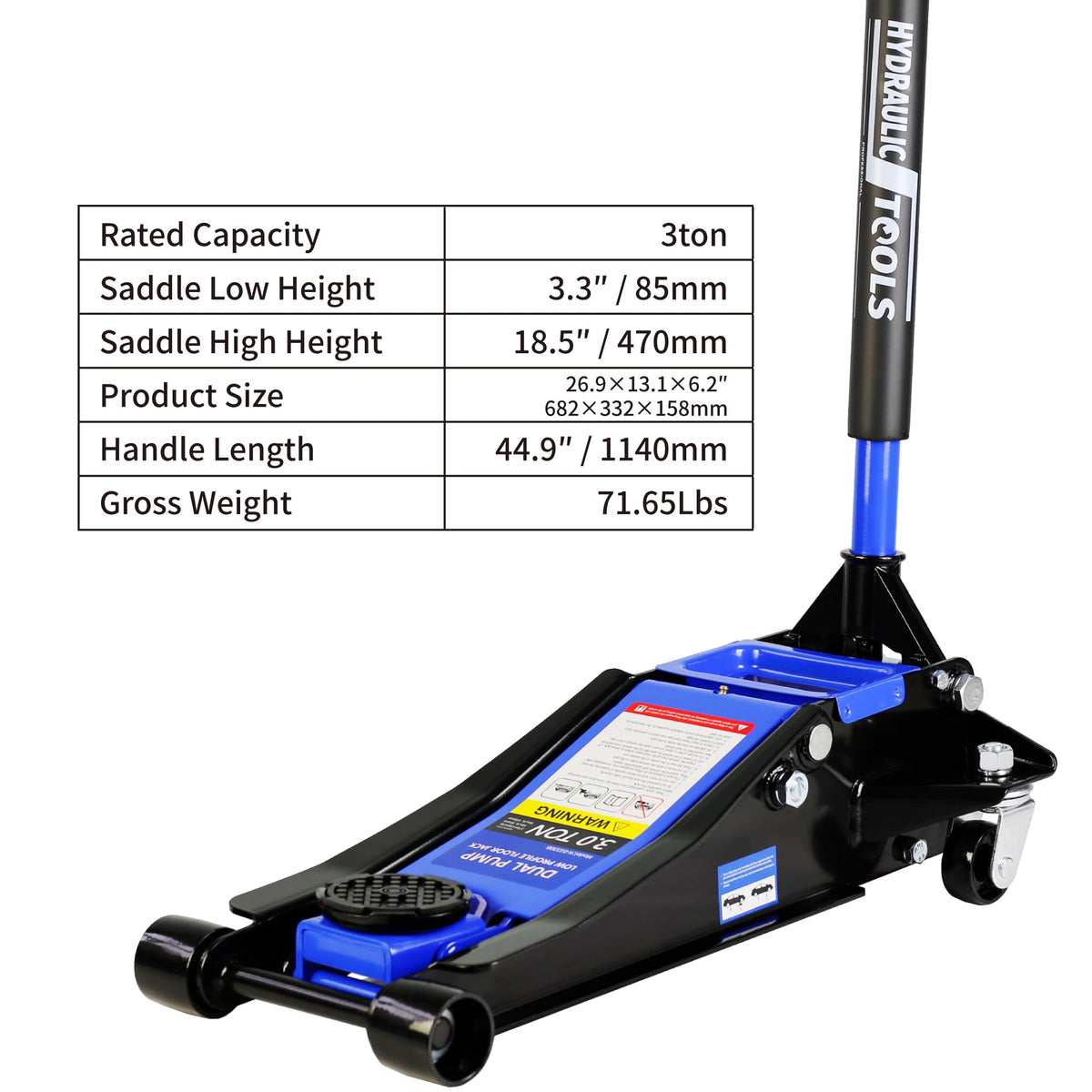 3 Ton Low Profile Hydraulic Floor Jack Q136