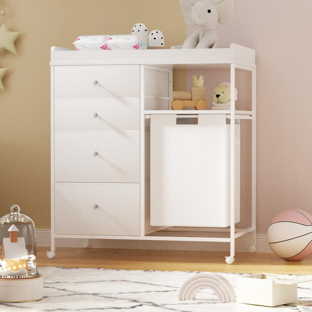 32.6" Baby Changing Station with 4 Wheels H42857