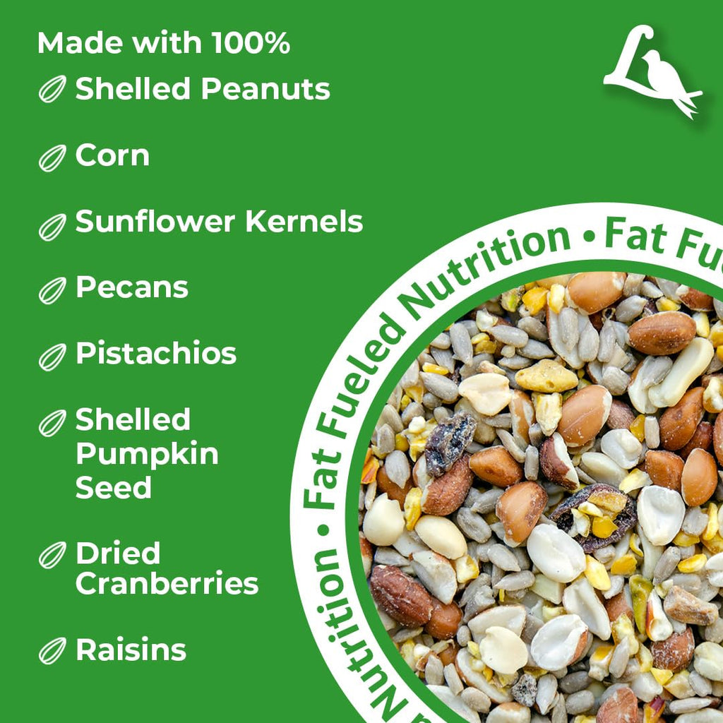 Woodpecker Wild Bird Seed with Nuts & Dried Fruit 20 lb Bag U870161