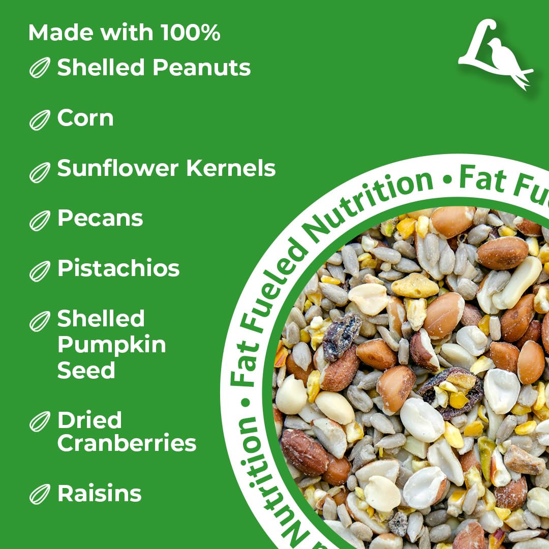 Woodpecker Wild Bird Seed with Nuts & Dried Fruit 20 lb Bag U870161