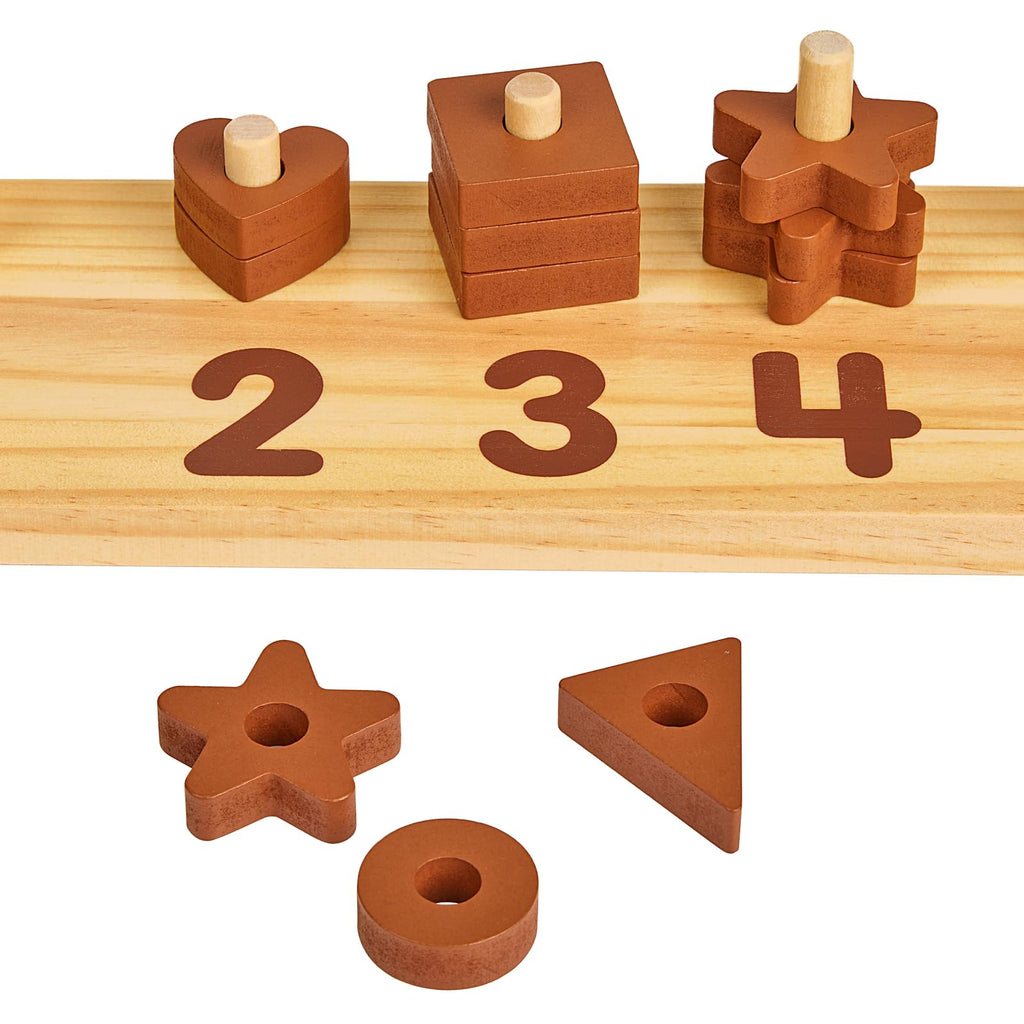 Wooden Shape Number Counter H48672