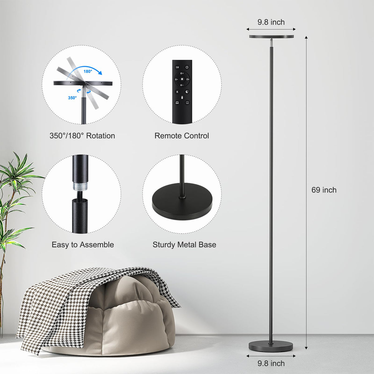 Floor Lamps with Remote Control C292518