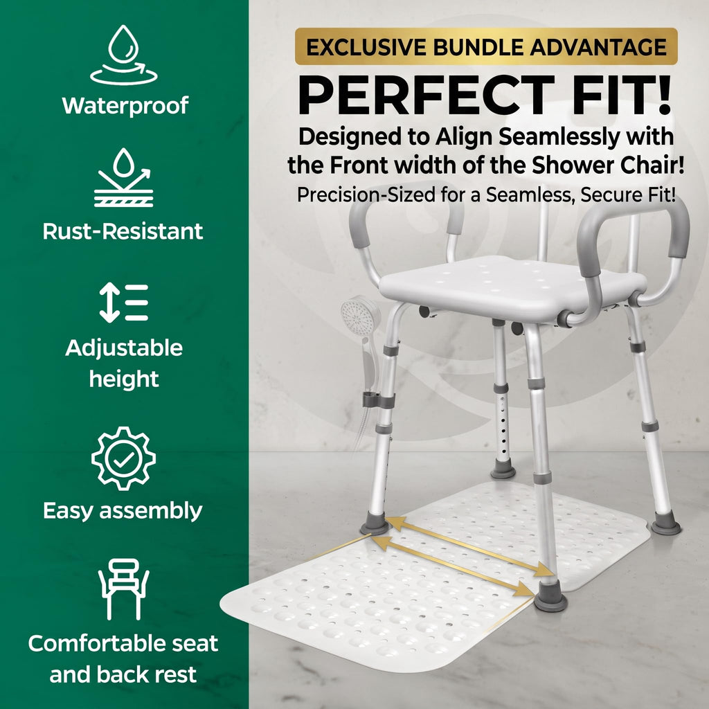 Adjustable Shower Chair with Mat G972