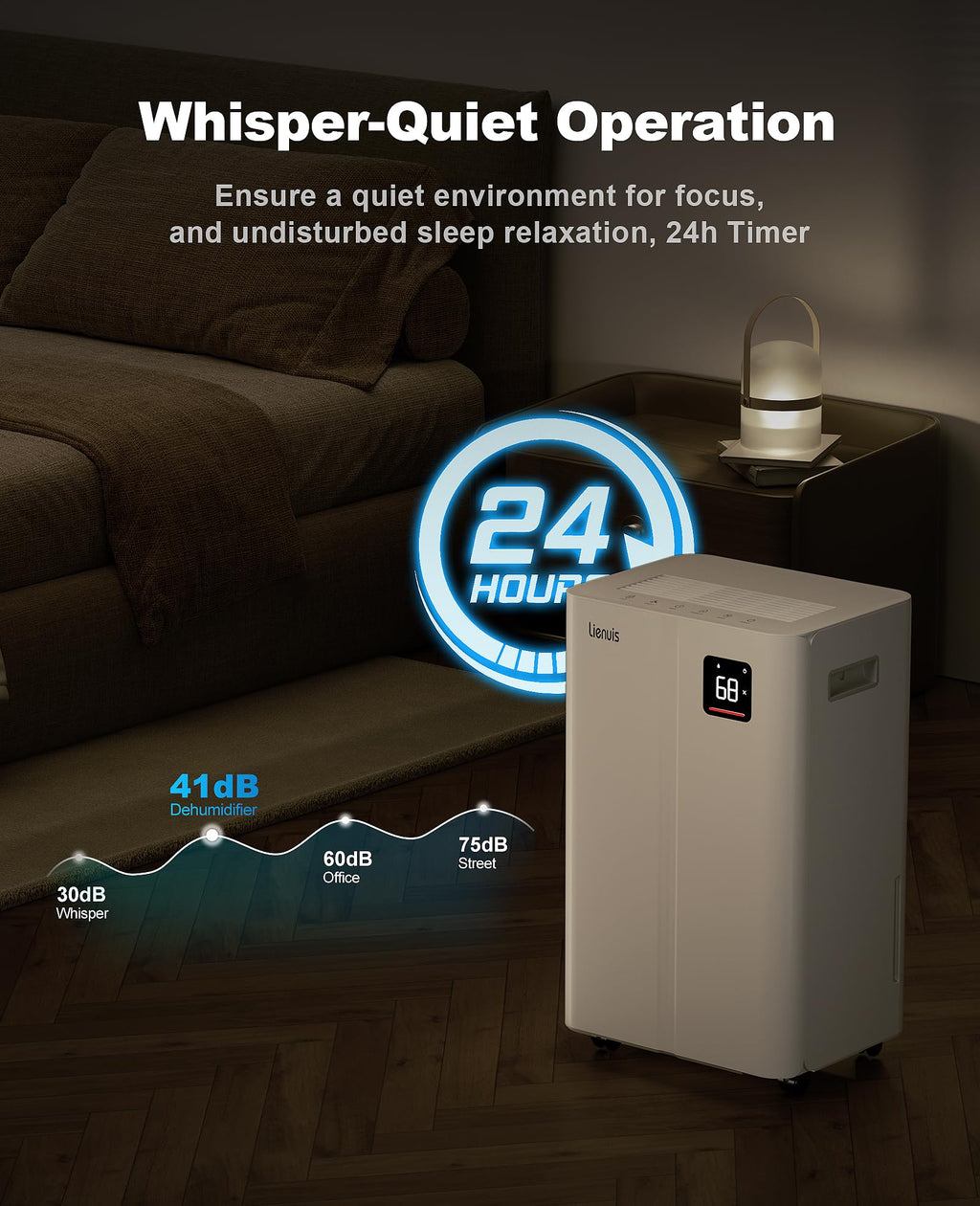 50 Pint Dehumidifier with Continuous Drain E698604