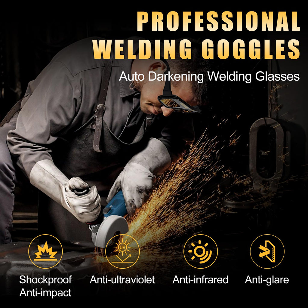 Auto Darkening Welding Safety Glasses C138