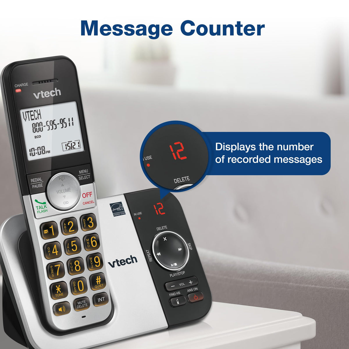 Cordless Home Phone with Answering Machine B154658