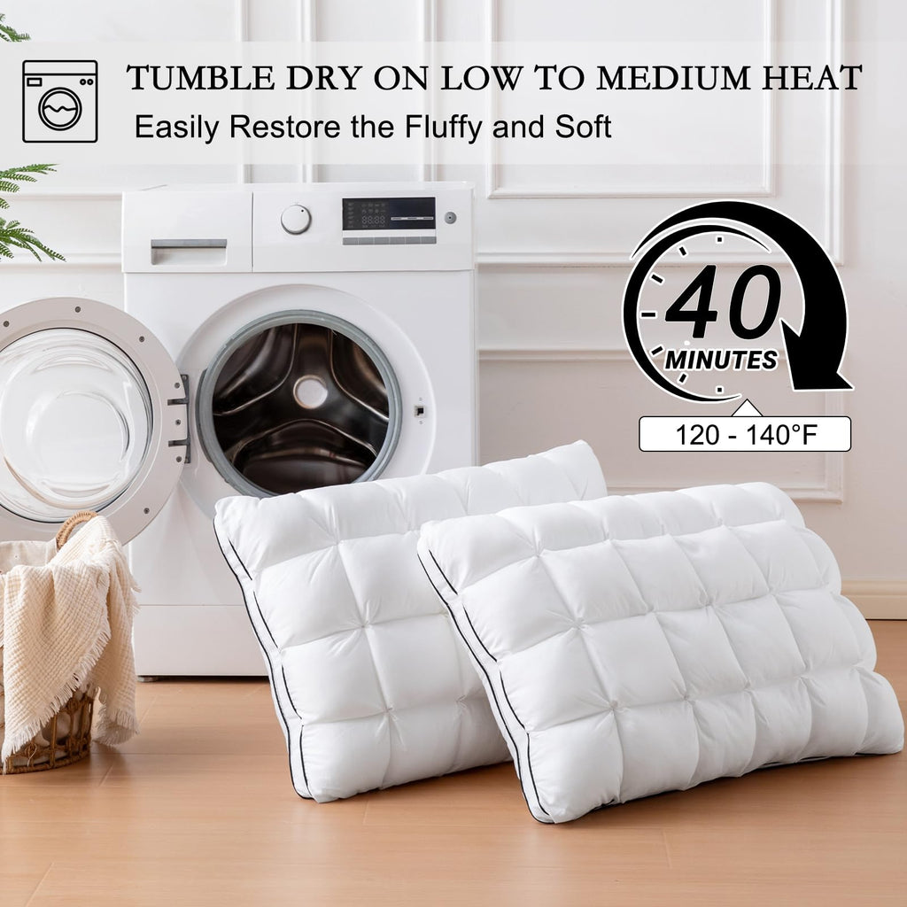 King Size Set of 2 Cotton Pillows V790