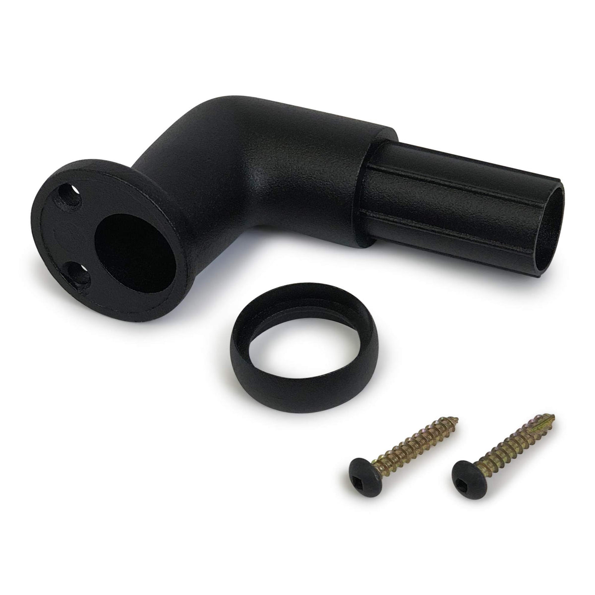 6' Texture Black Handrail Section with Returns R1767
