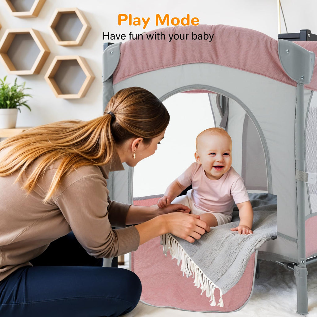5 in 1 Baby Crib Bassinet Pack and Play M7331