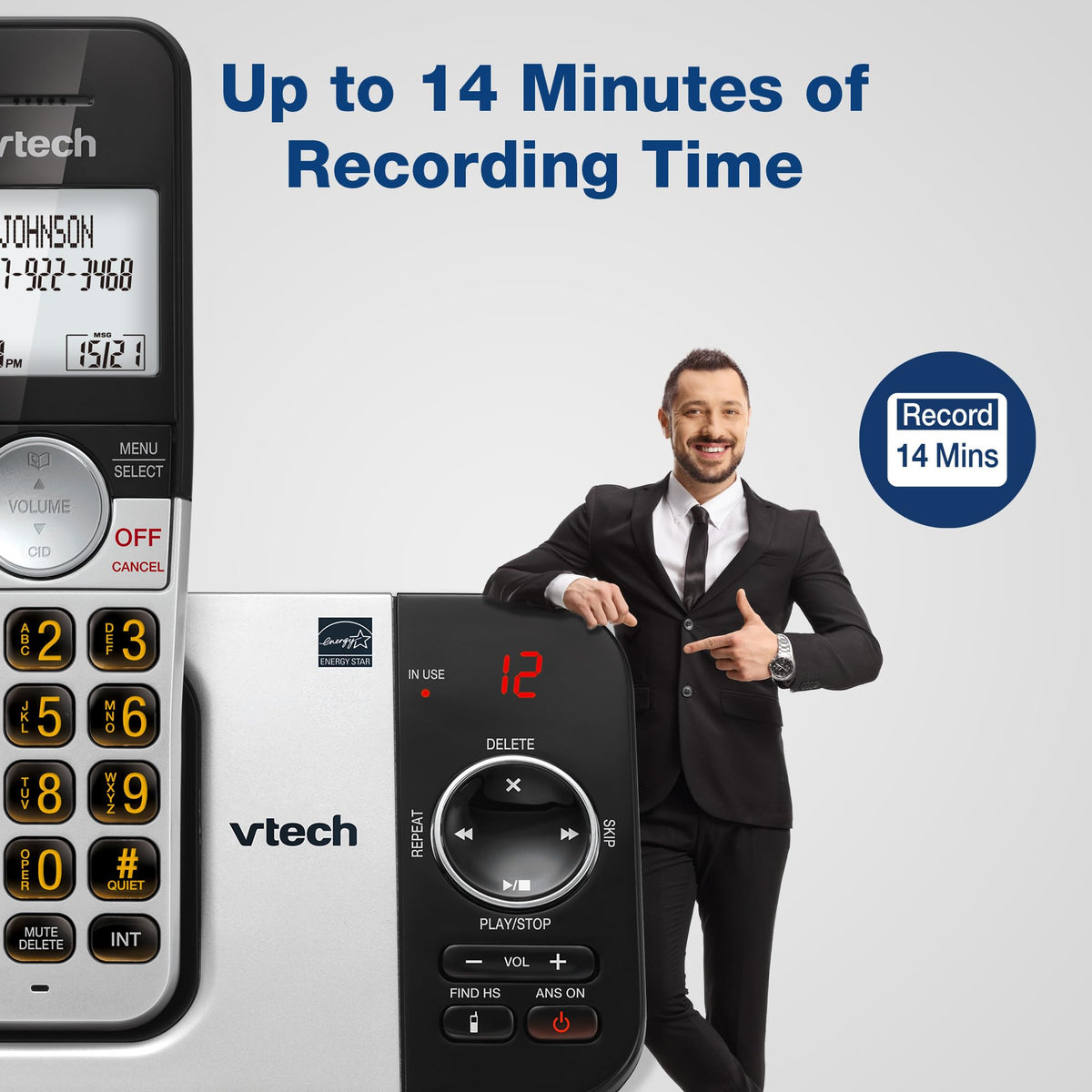 Cordless Home Phone with Answering Machine B154658