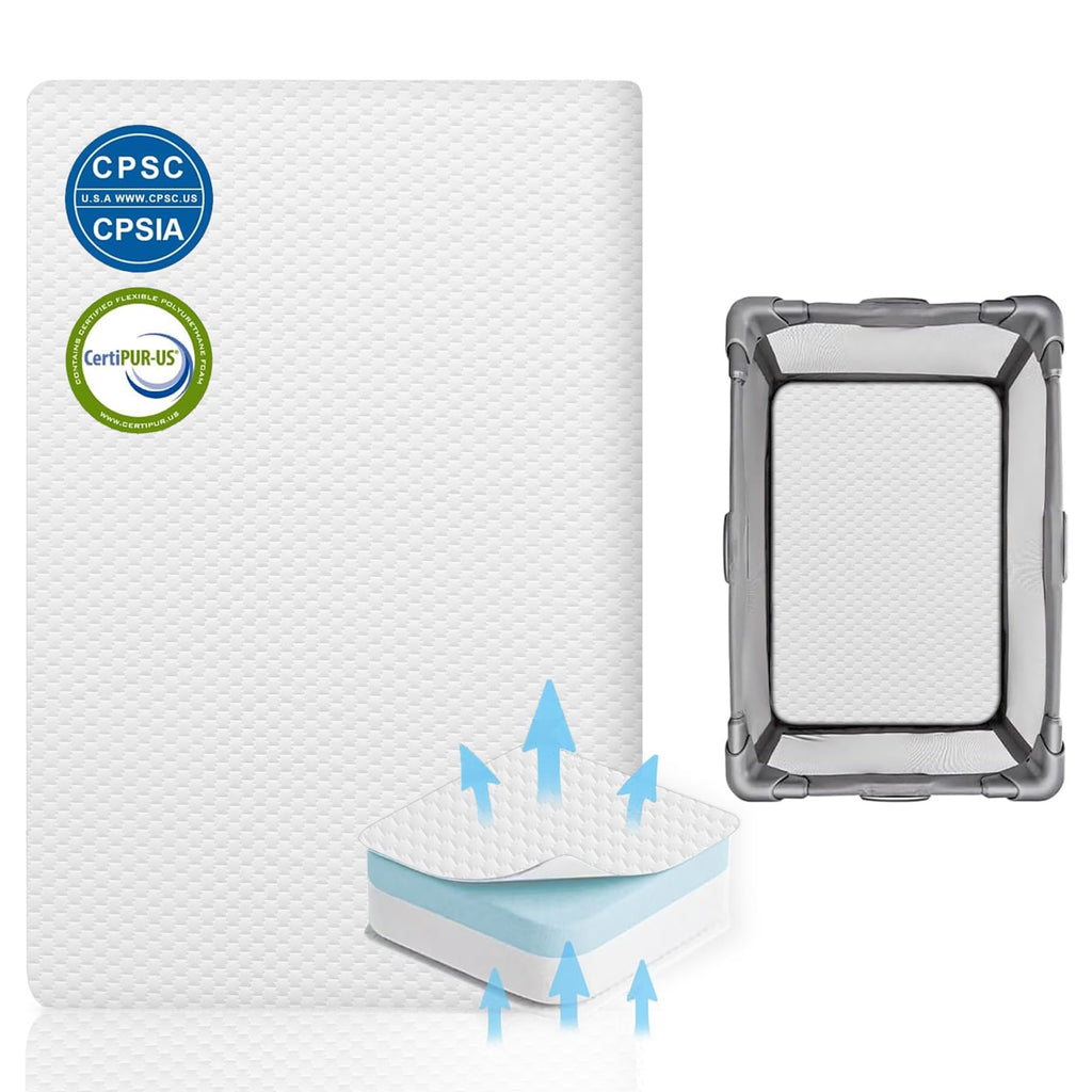 Baby Bassinet Mattress 38 x 26 Inch Gel Memory Foam F163906