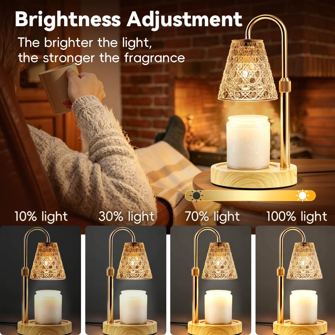 Electric Candle Warmer Lamp with Timer N117074