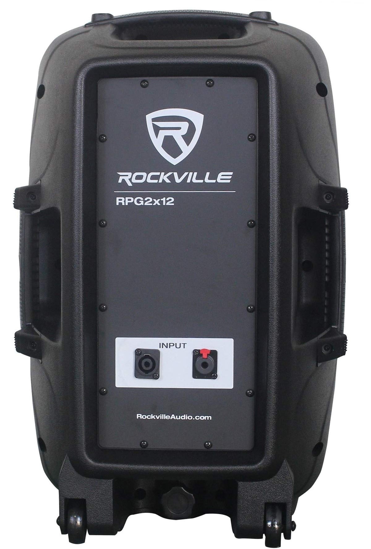 12 Inch Powered PA Speaker System with Mixer and Microphones U5213