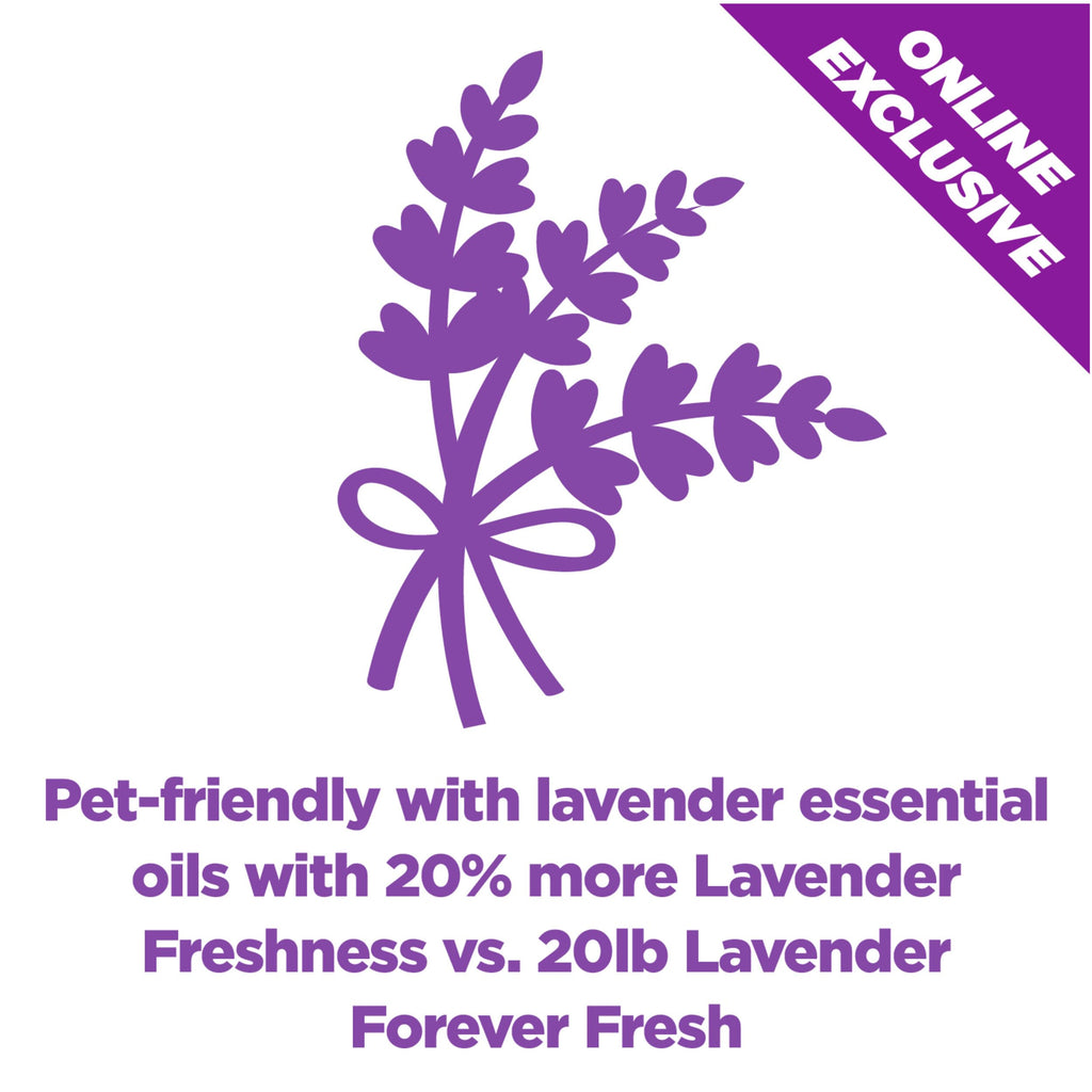 Lavender Clumping Cat Litter with Essential Oils 18lb F125