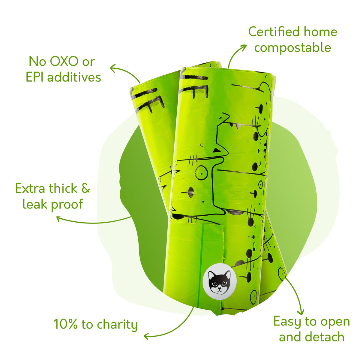 Compostable Cat Litter Bags XL 30 Count S941