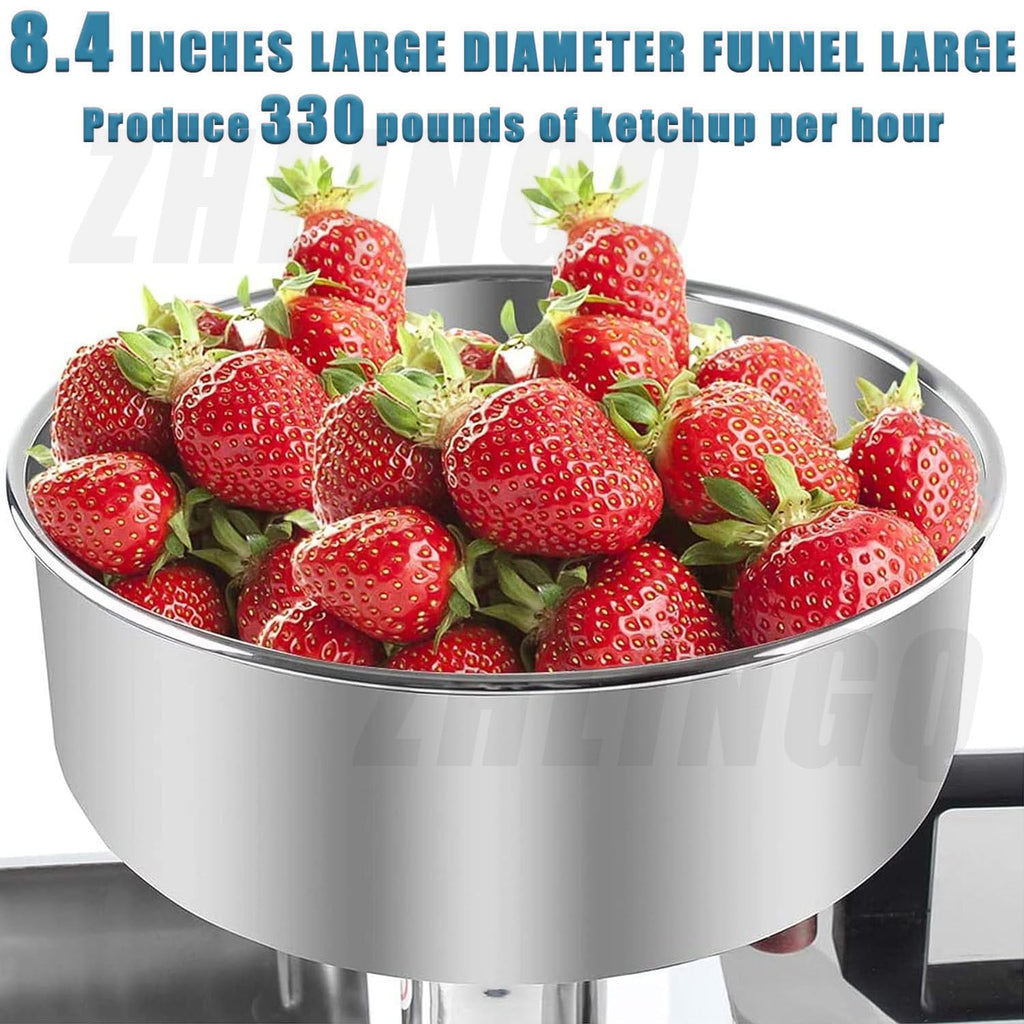 450W Electric Tomato Strainer and Press Stainless Steel C54592