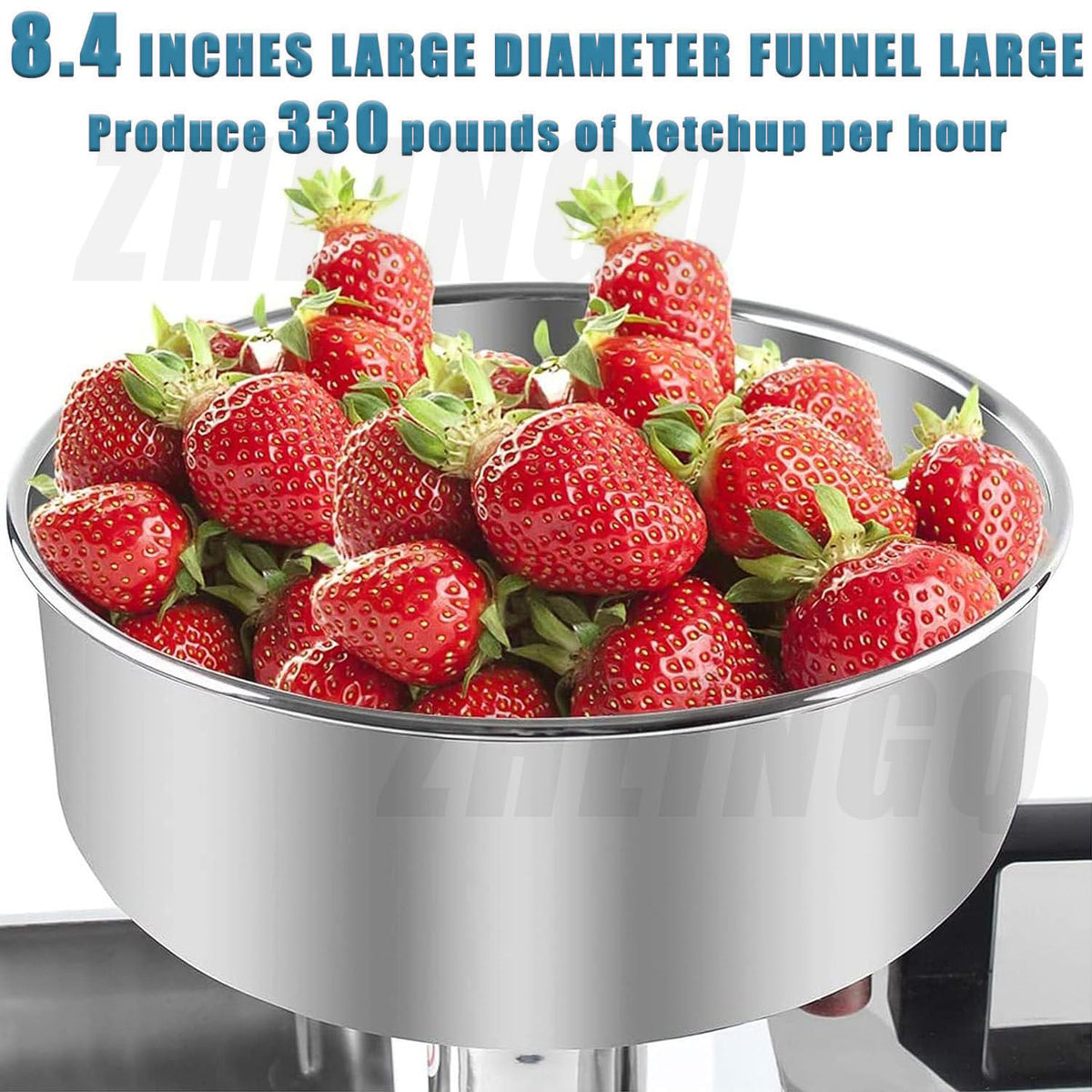 450W Electric Tomato Strainer and Press Stainless Steel C54592