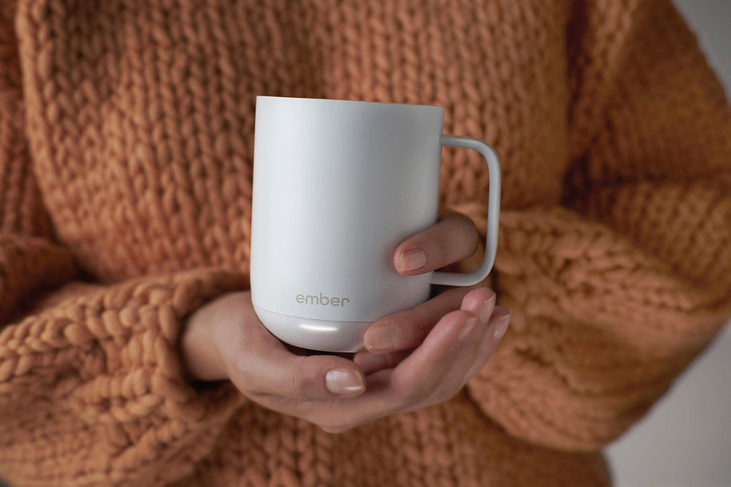 White 10 Ounce Heated Coffee Mug K8202