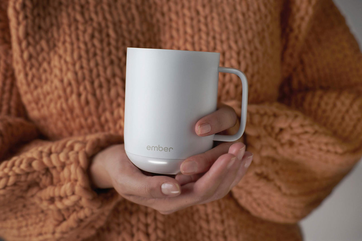 White 10 Ounce Heated Coffee Mug K8202