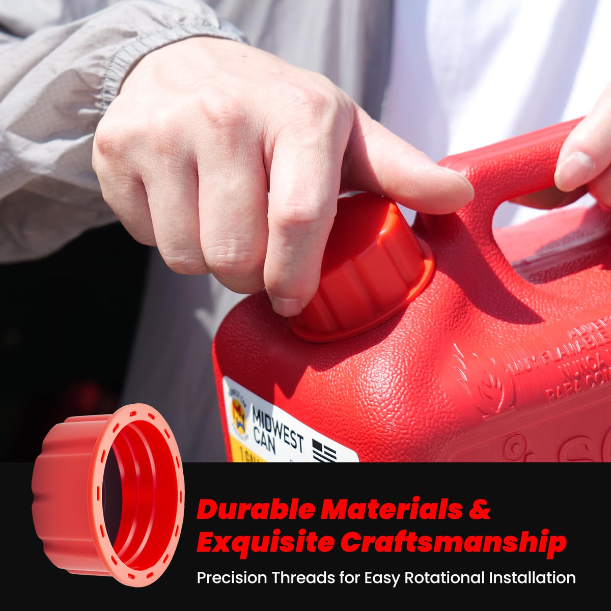 2.5/3/5 Gallon Gas Can Cap Replacement K590