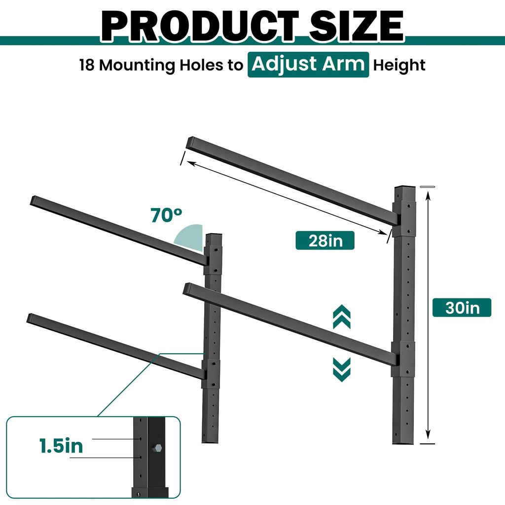 Wall Mounted Kayak Storage Rack I150250