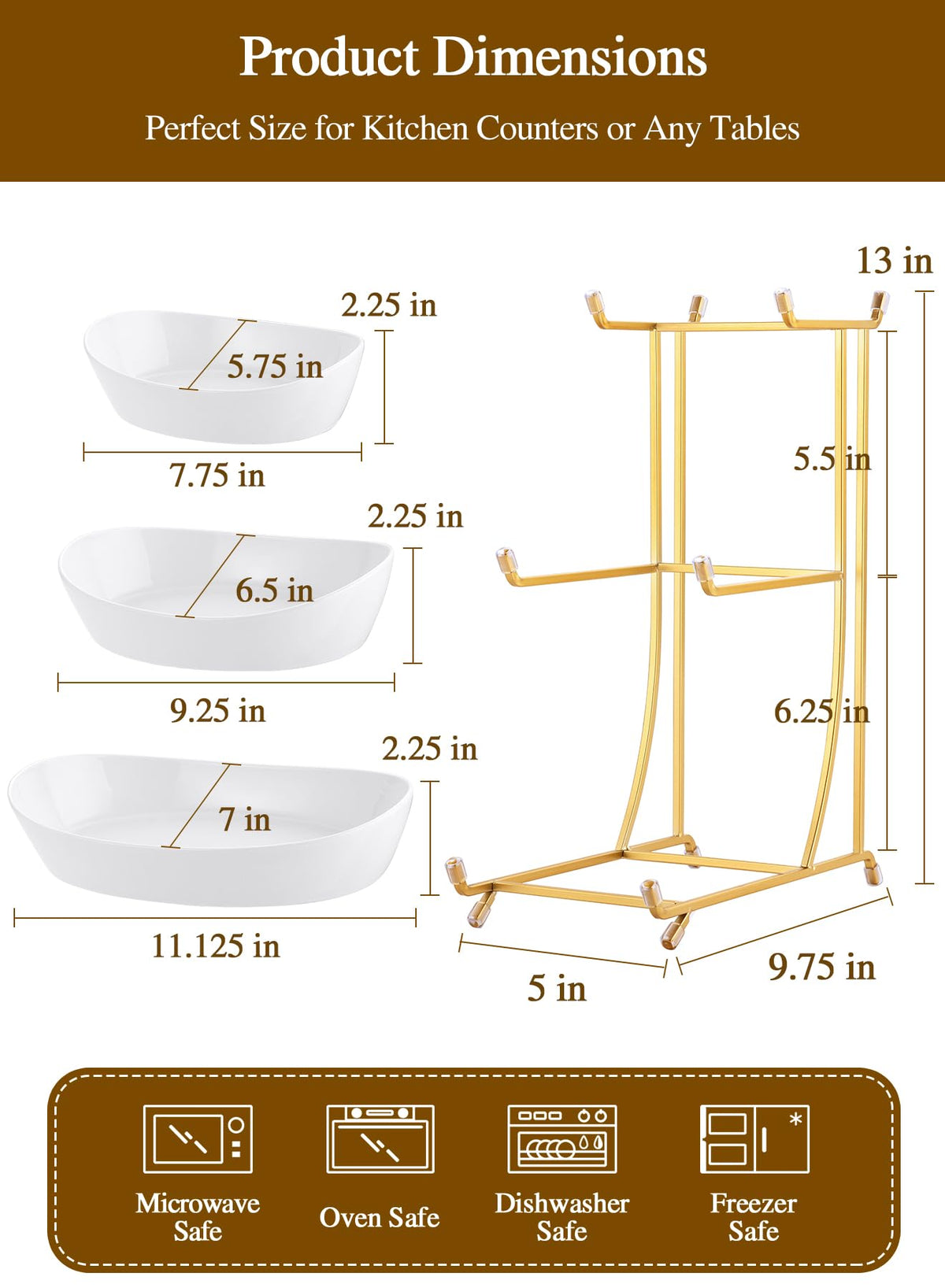 3 Tier Ceramic Fruit Bowl W162