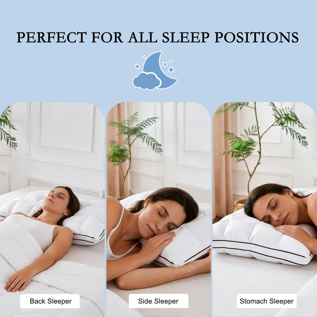 King Size Set of 2 Cotton Pillows V790