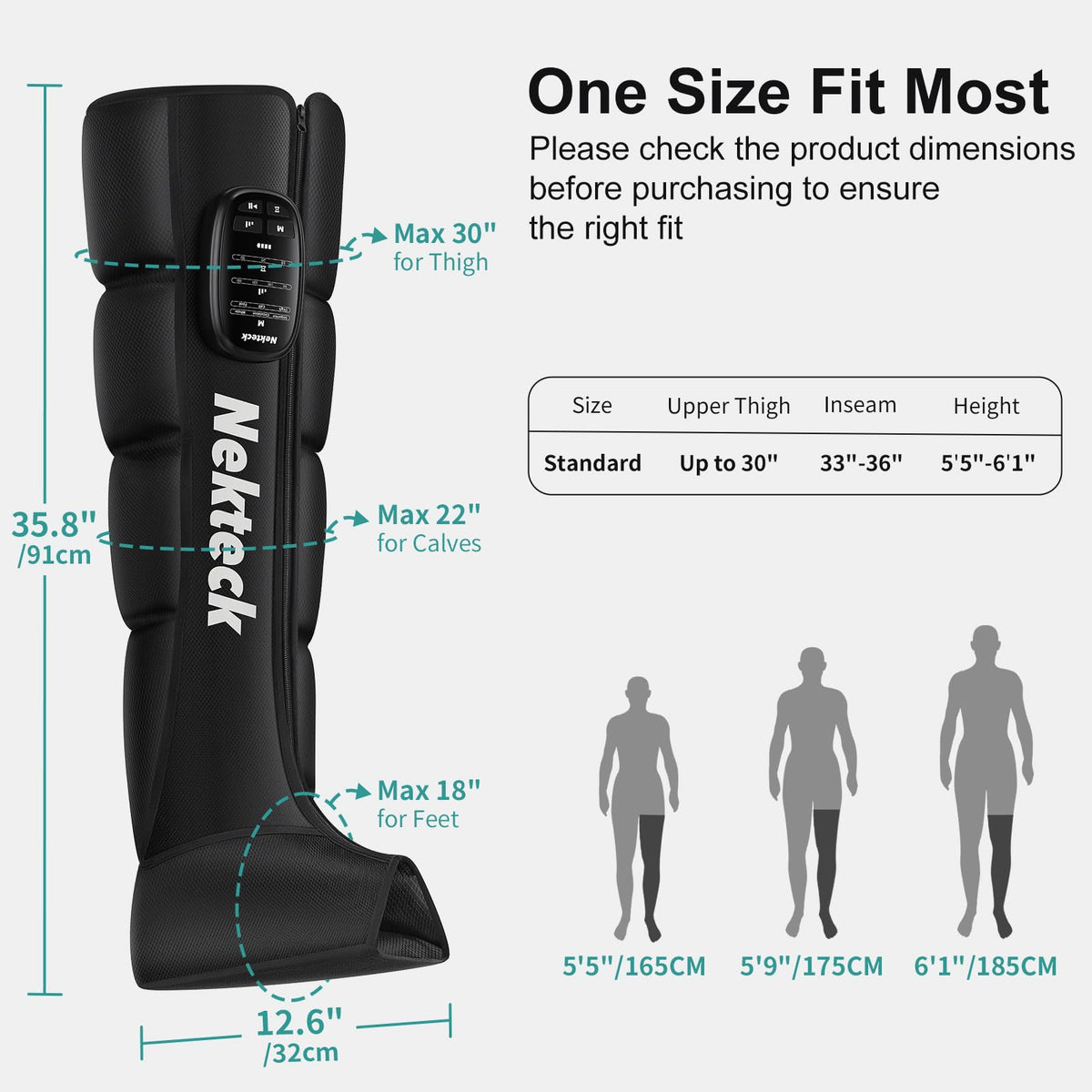 Cordless Leg Compression Massager 2-Pack Y992