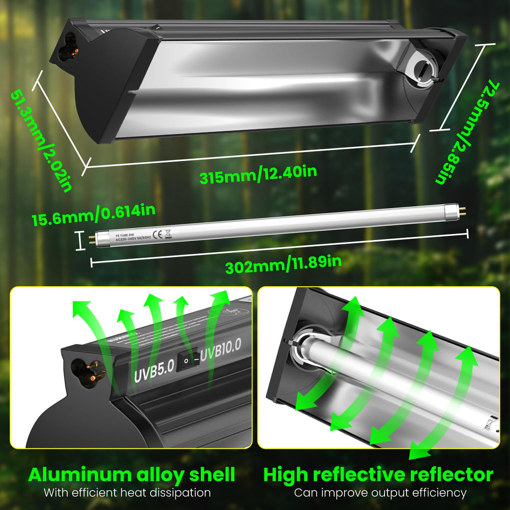 8W T5 UVB Reptile Light B700