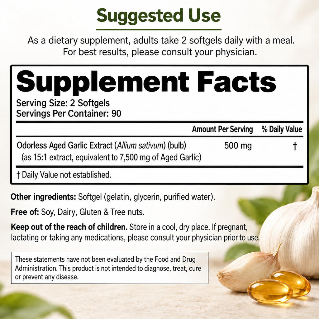Aged Garlic Extract 180 Softgels P722