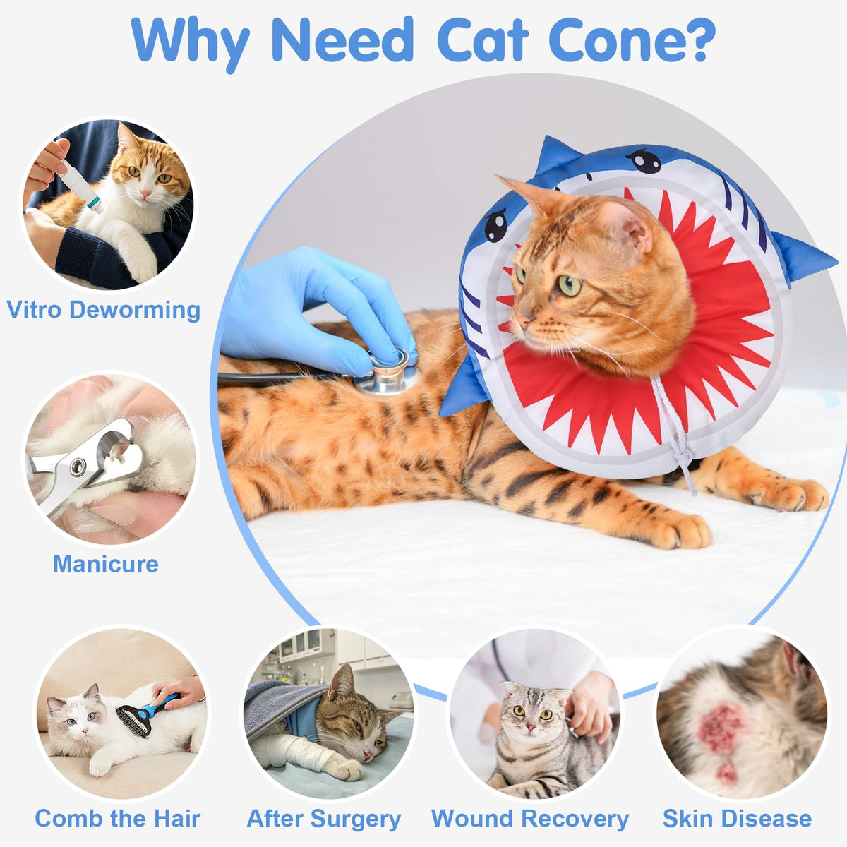 Soft Cat Recovery Cone Collar N82762