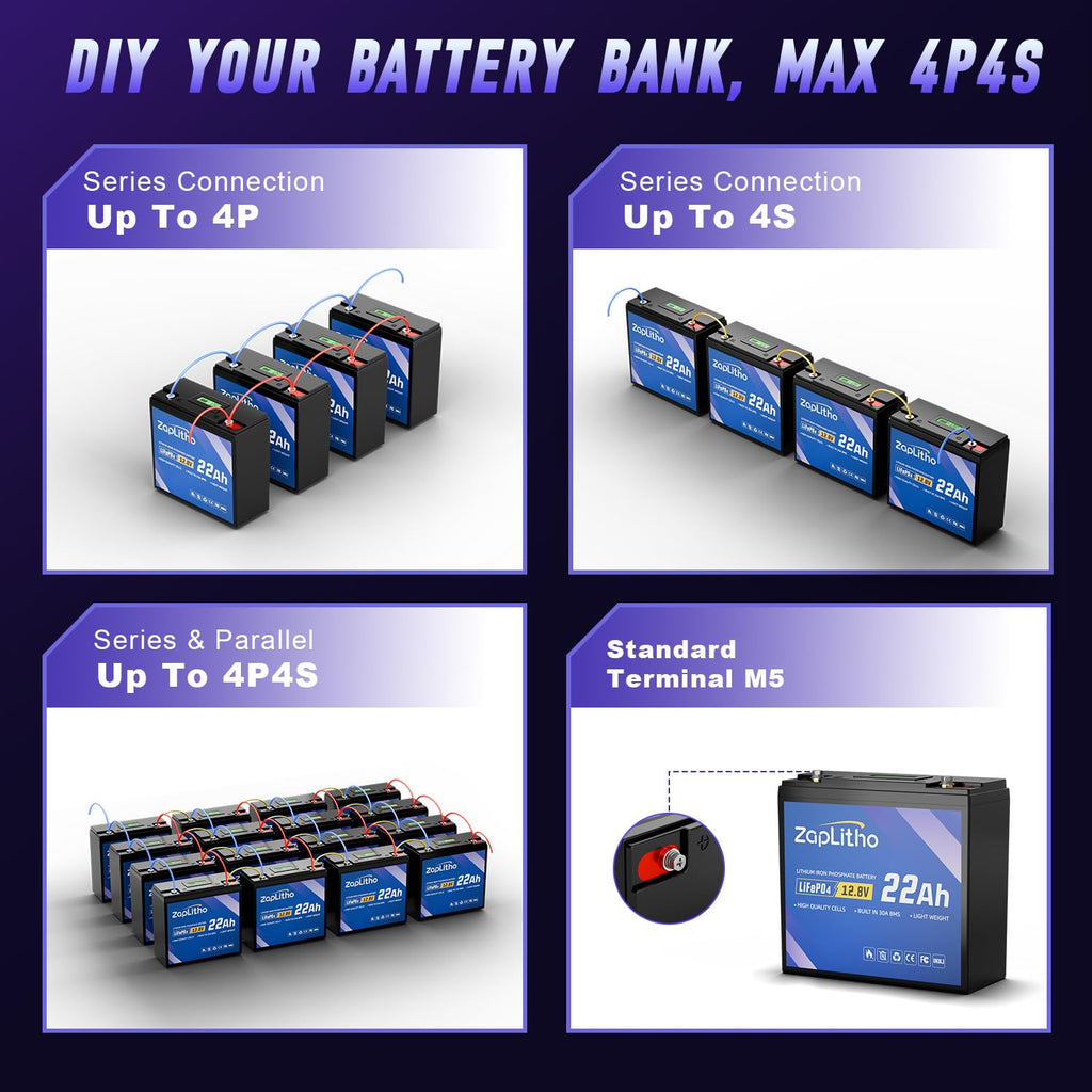 12V 22Ah LiFePO4 Lithium Battery G376225