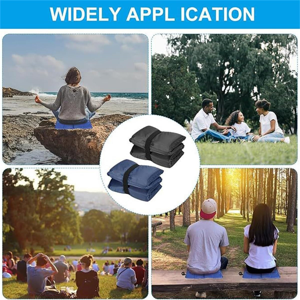 Foldable Waterproof Oxford Camping Seat Cushion W6190