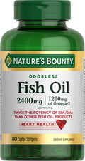 1200mg Omega-3 Fish Oil Softgels, 90 Ct J221203