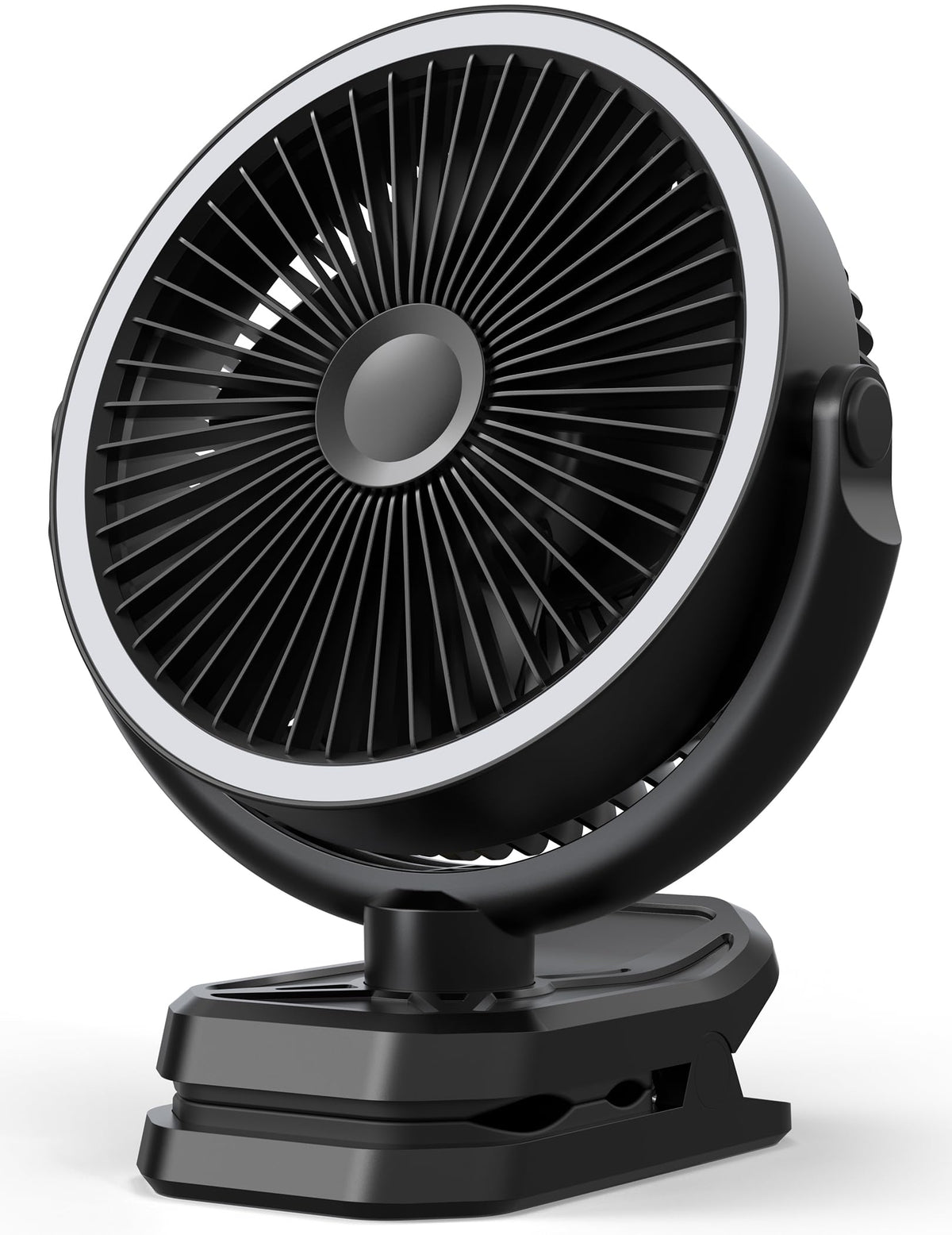 10000mAh Rechargeable 8 Inch Clip on Fan Black F44054