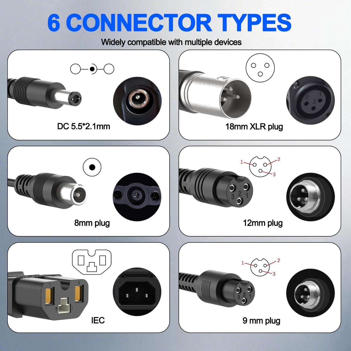 42V 2A Universal Scooter Charger U691