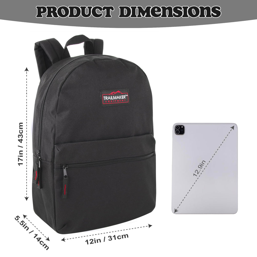 17 inch Backpacks with Adjustable Padded Straps X2246
