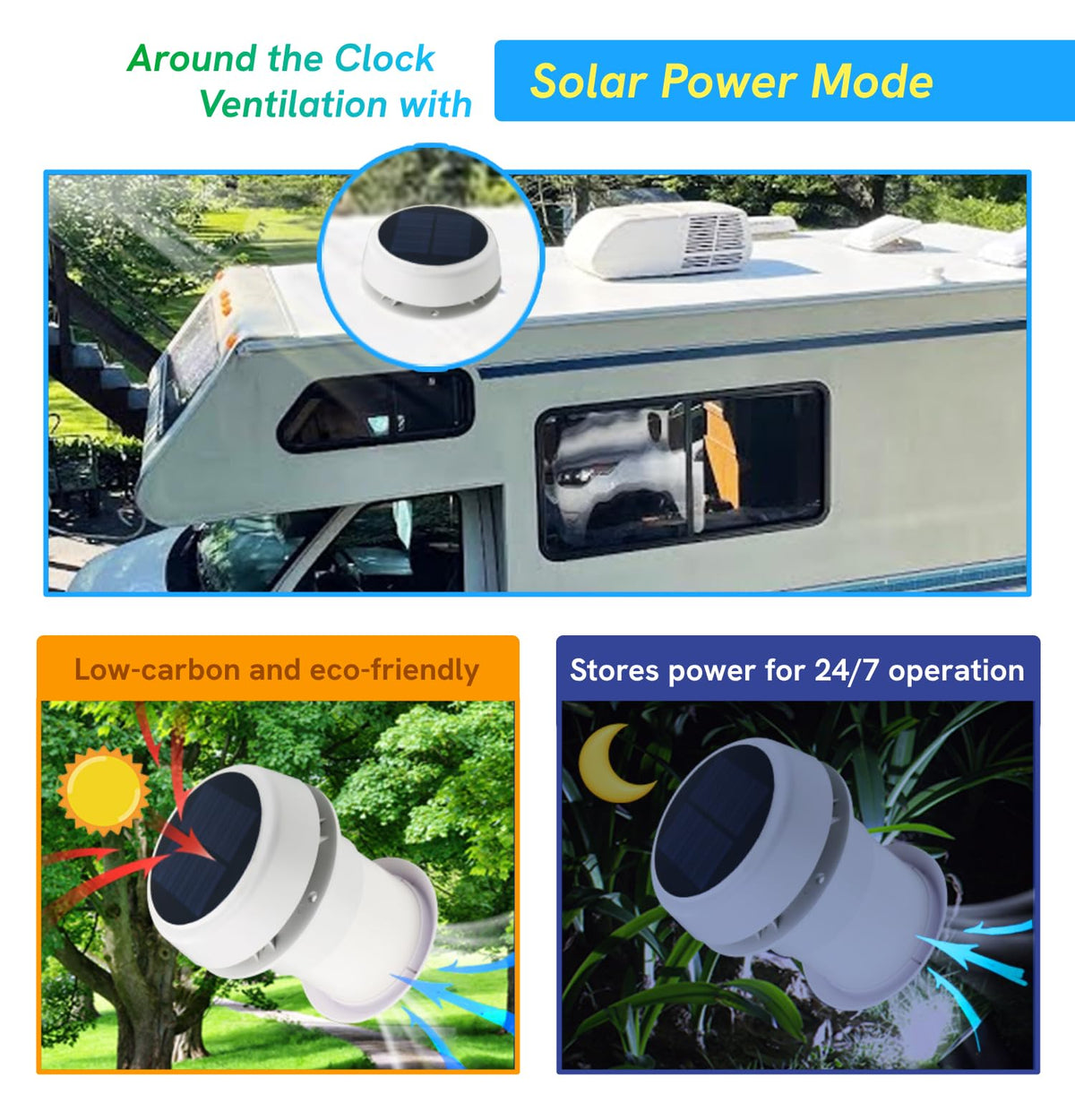 Solar Roof Vent Fan V11376