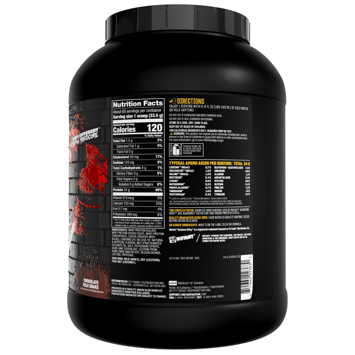 Whey Protein Isolate Chocolate 5 lb D349363