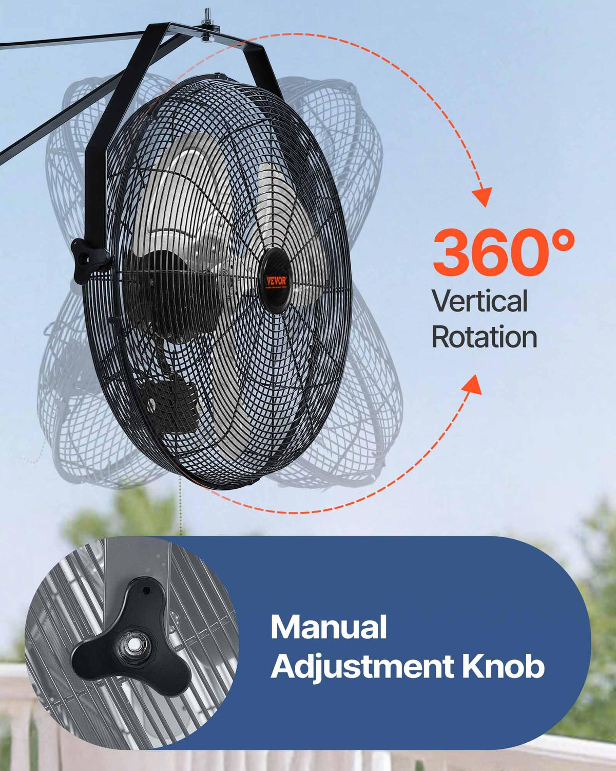 18 Inch 3-speed Wall Mounted Metal Fan R175