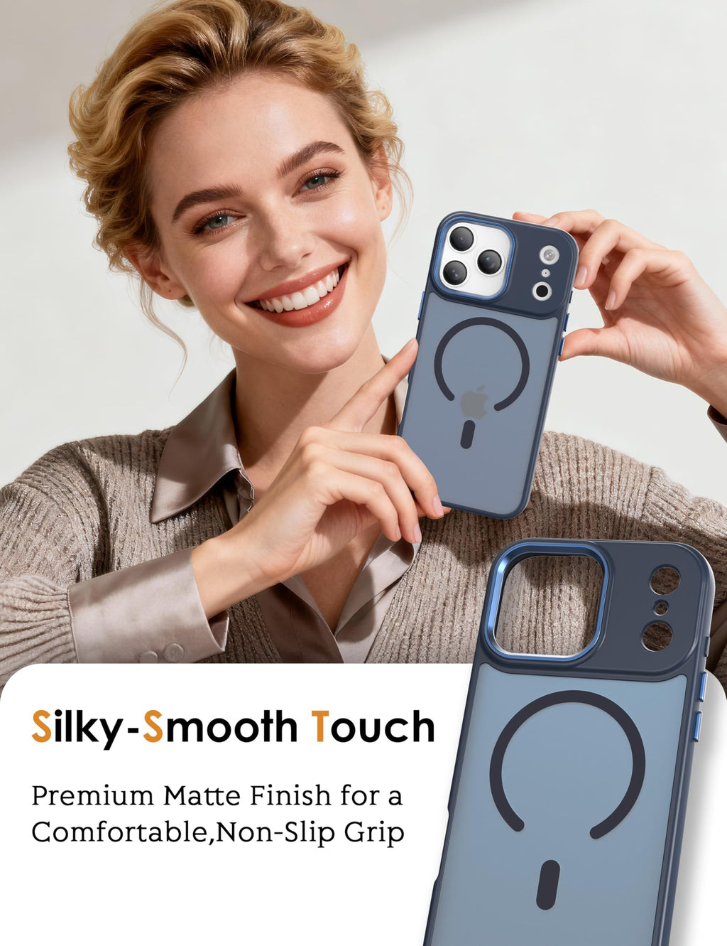 Translucent Matte Slim Thin Shockproof Magnetic Case Q661086